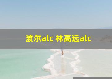 波尔alc 林高远alc